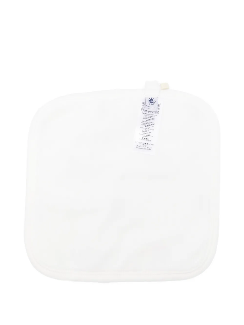  Petit Bateau Heart-print Bib - White 