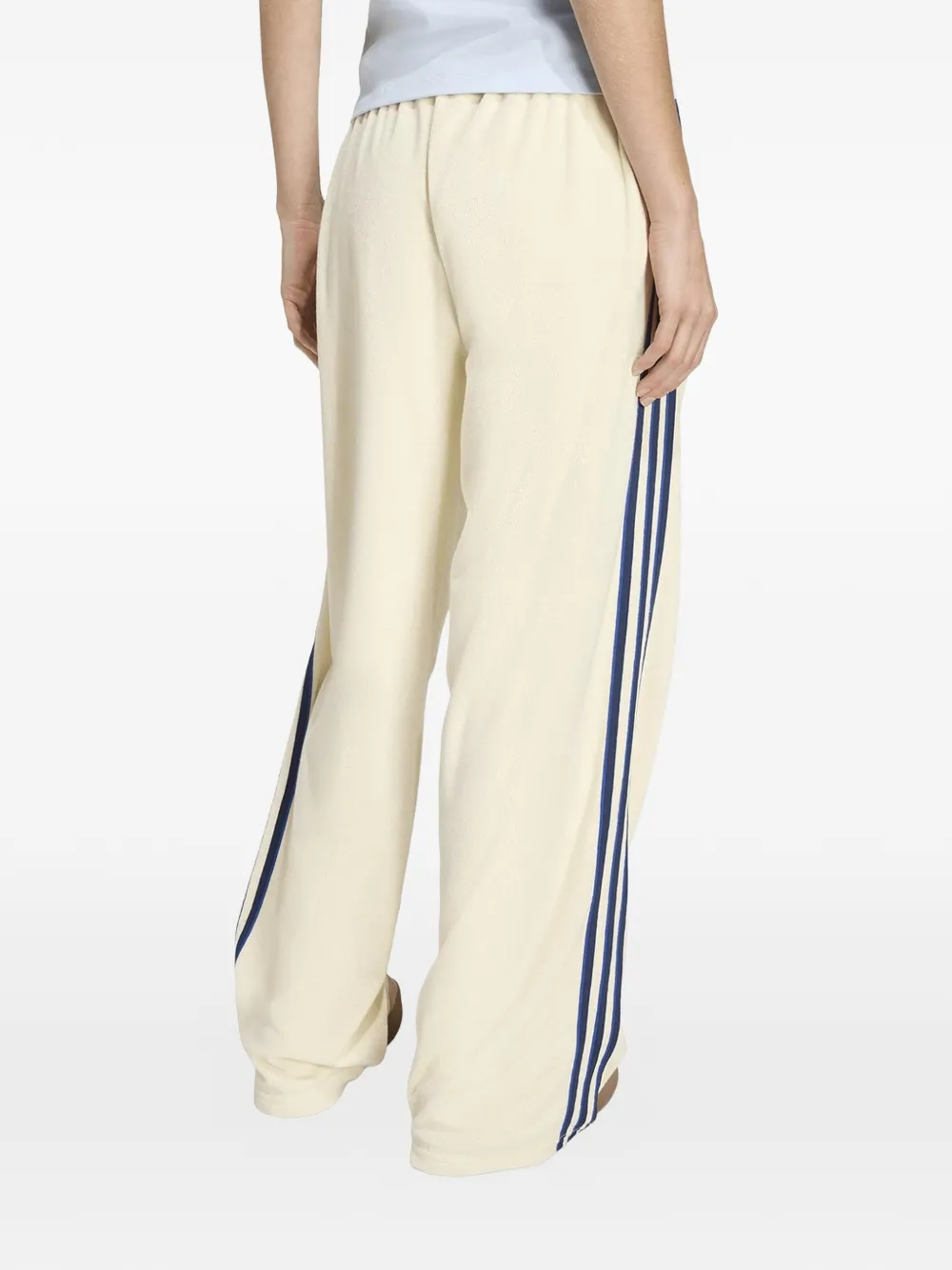  Adidas Drawstring Stripe Trousers - Neutrals 