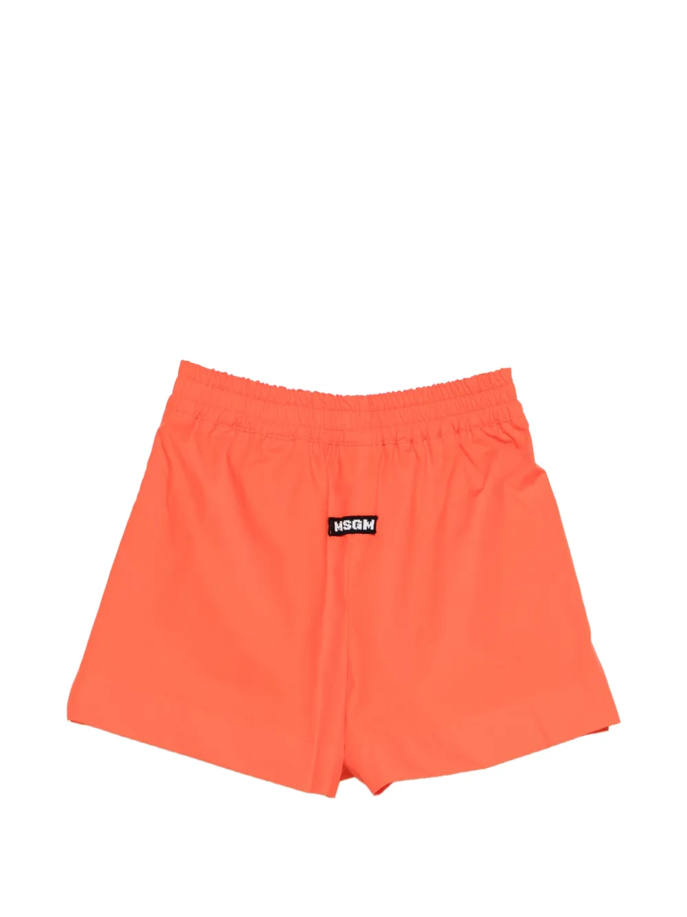 Msgm Kids Elasticated Shorts - Orange 