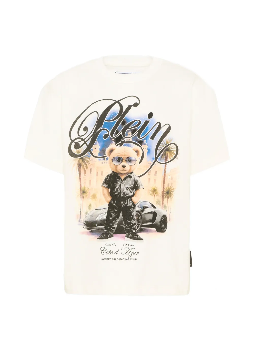 Philipp Plein Junior short-sleeve graphic-print T-shirt - Bianco