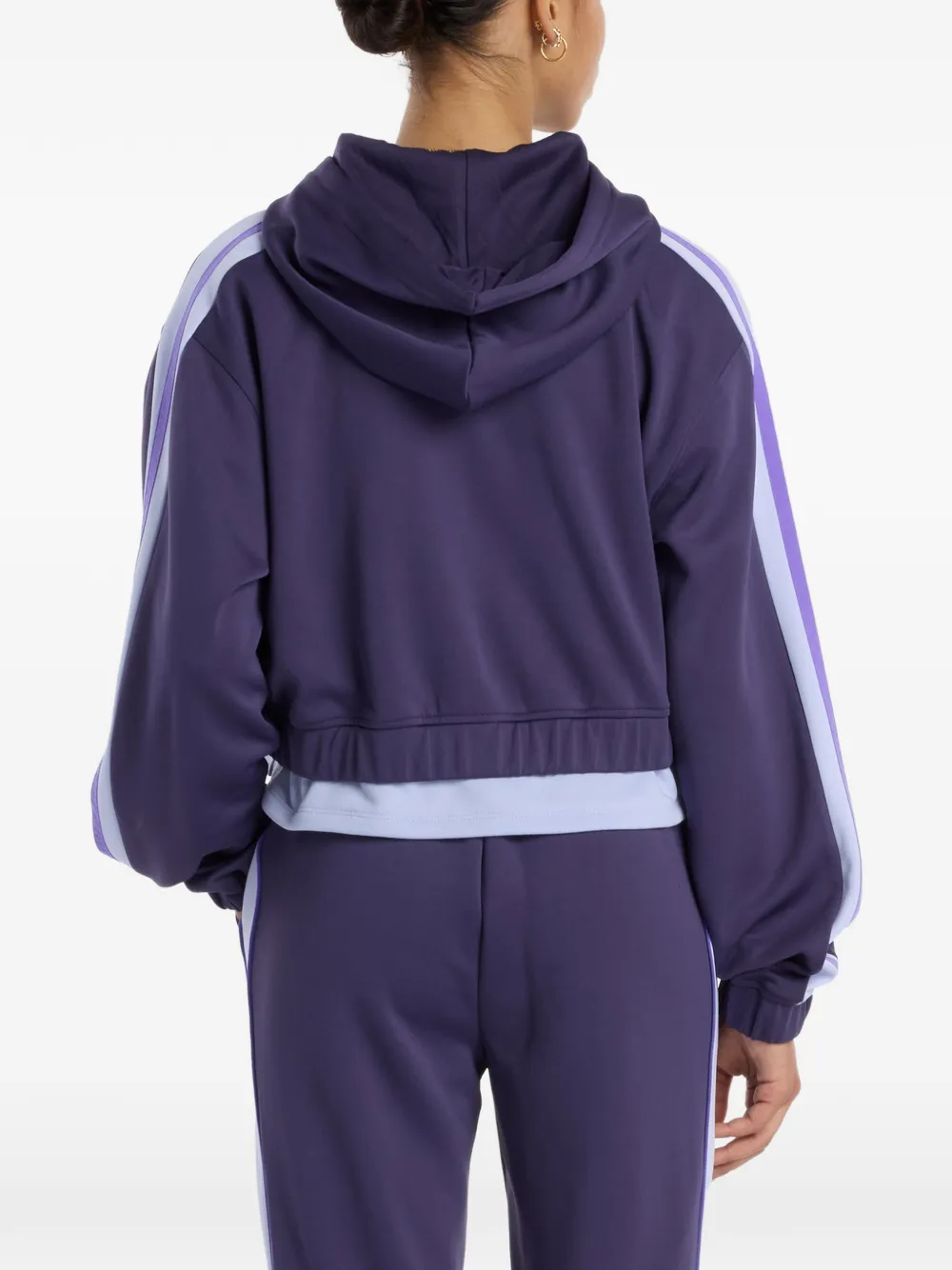 New Balance Gestreept jack met rits Paars