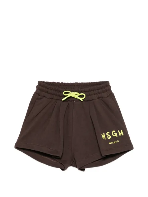 MSGM Kids shorts con cordones en la pretina
