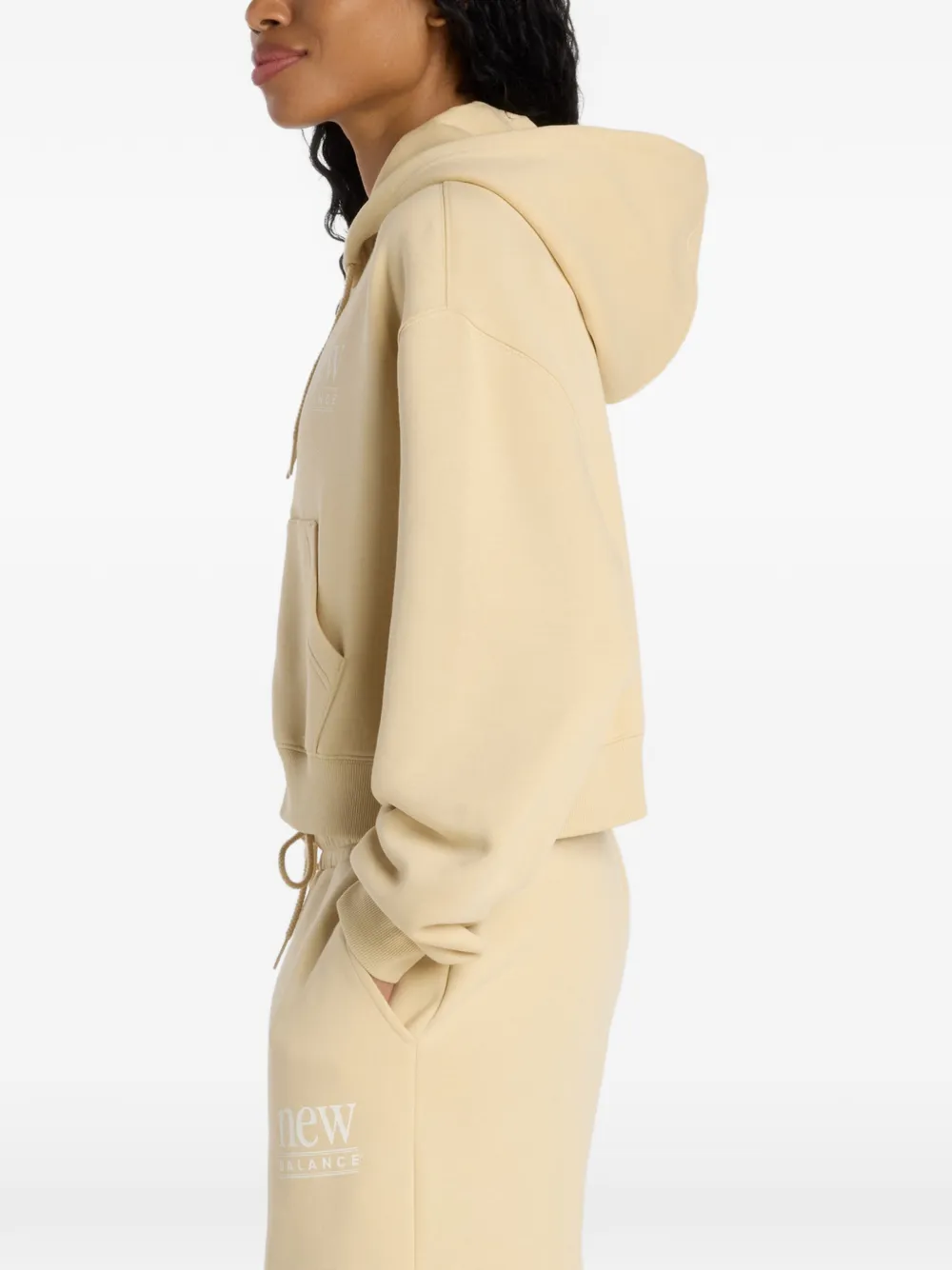 New Balance Hoodie met rits Beige