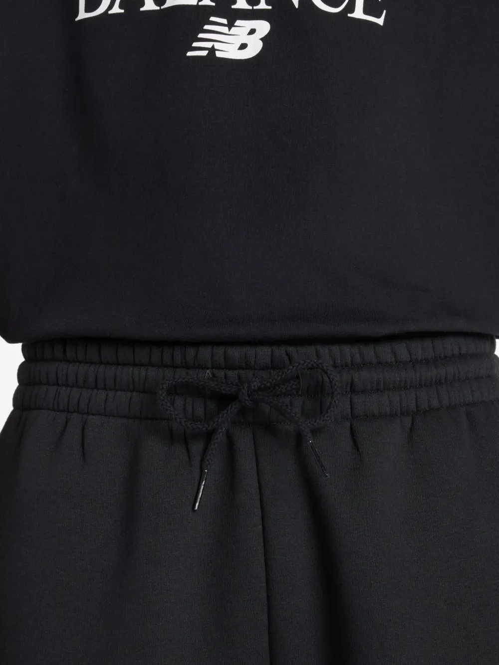 New Balance Fleece shorts met logo Zwart