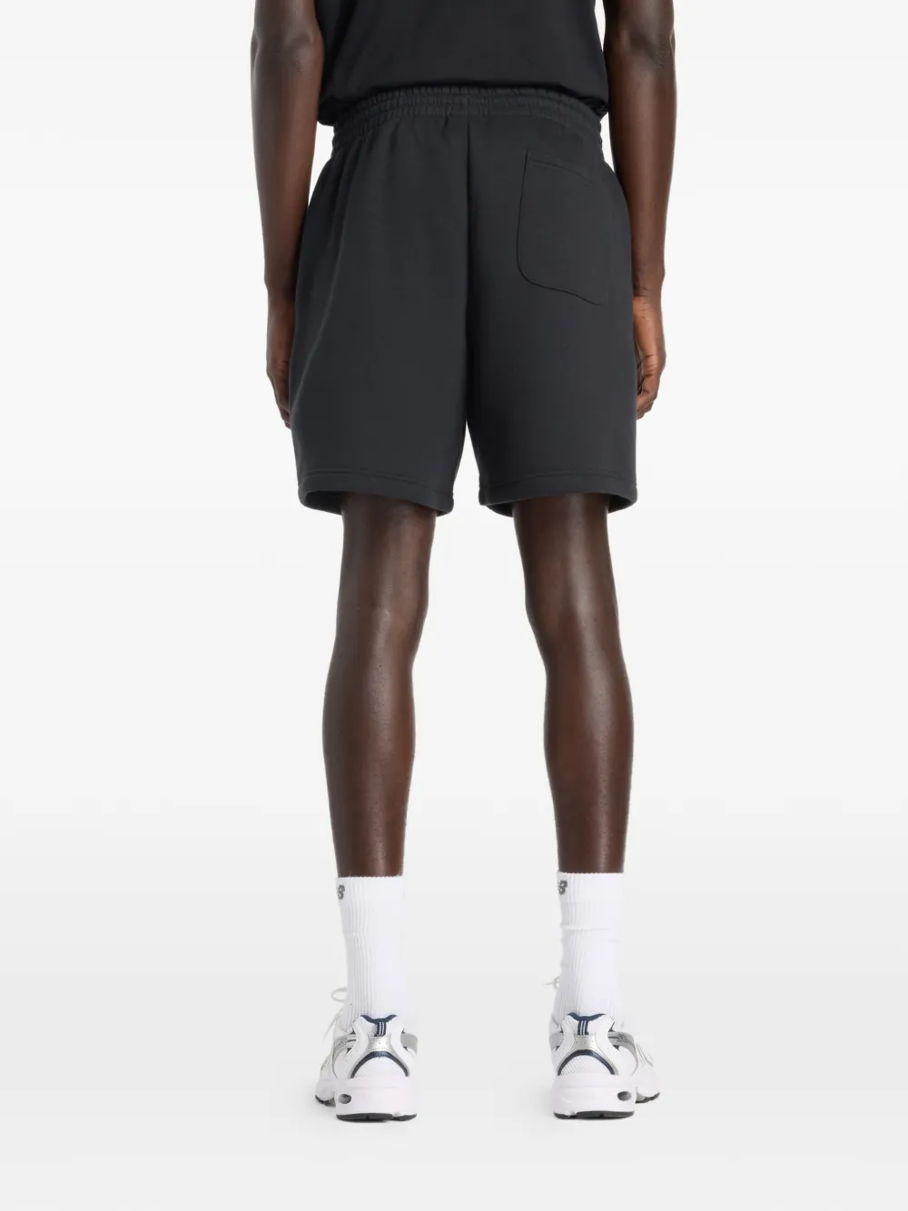 New Balance Fleece shorts met logo Zwart