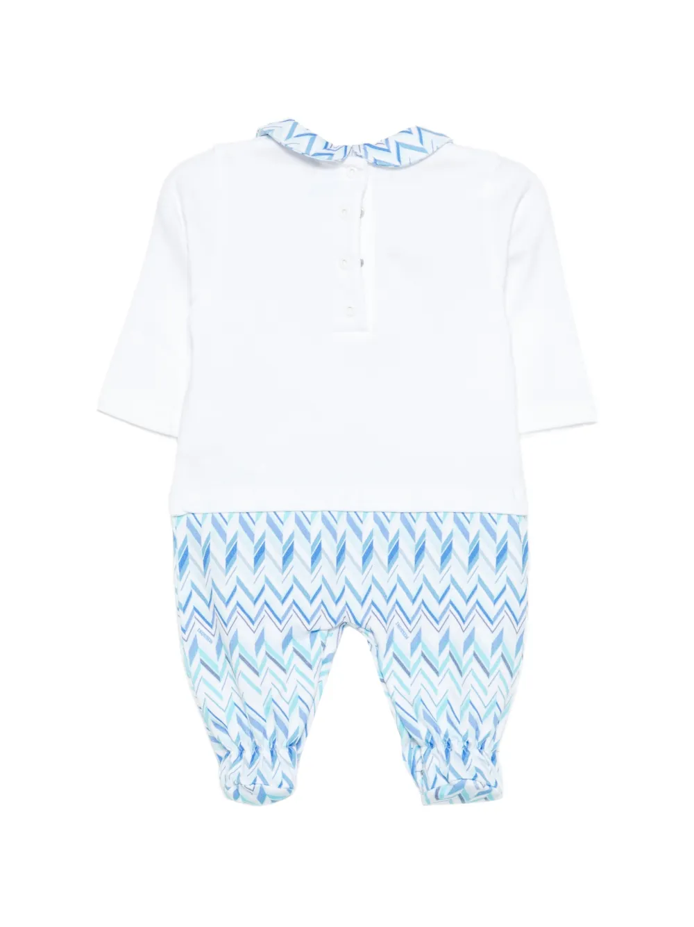 Missoni Kids Pyjama met zigzag-print - Wit