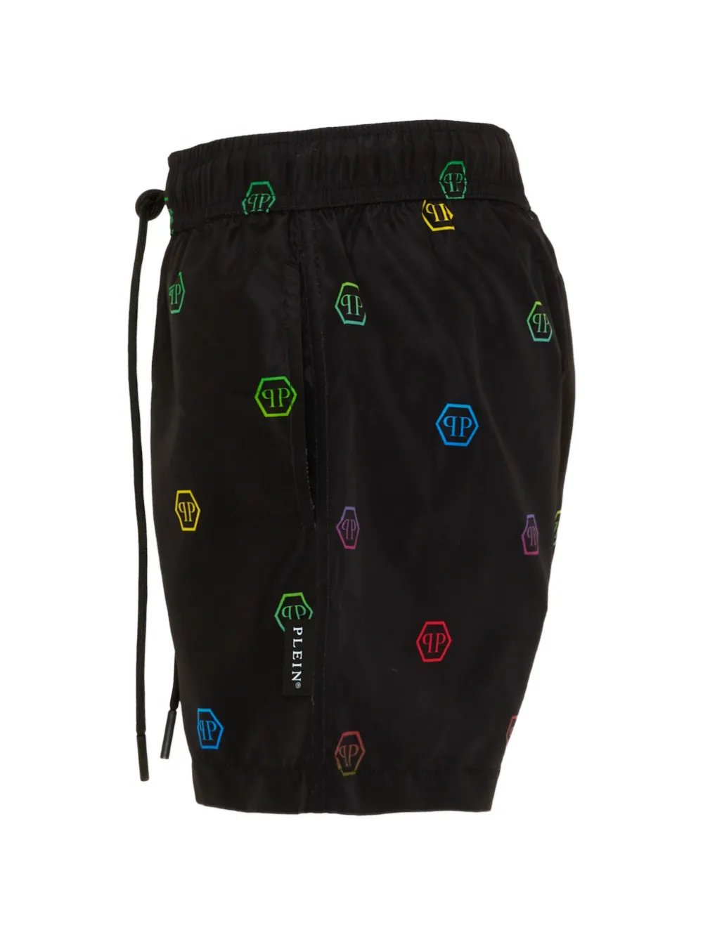  Philipp Plein Junior Logo-print Swim Shorts - Black 
