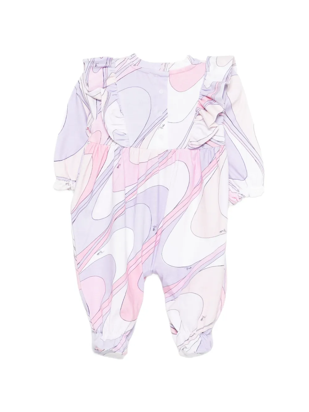  Pucci Junior Set De Pelele Estmpado - Blanco 