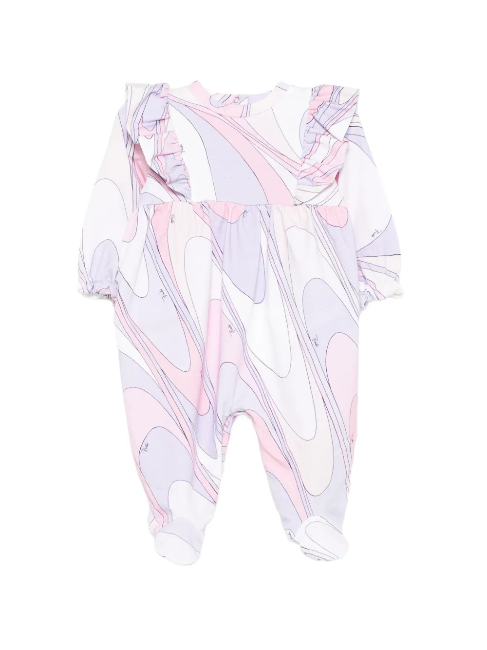 PUCCI Junior lilac babygrow set - Bianco