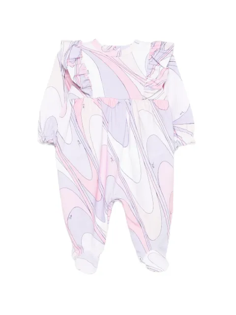 PUCCI Junior lilac babygrow set