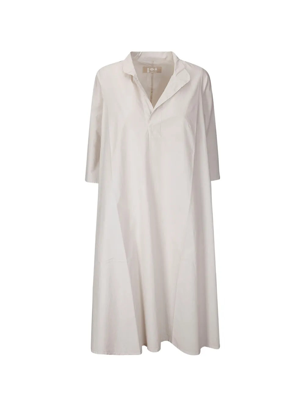 Labo.art V-neck Midi Dress In Neutral