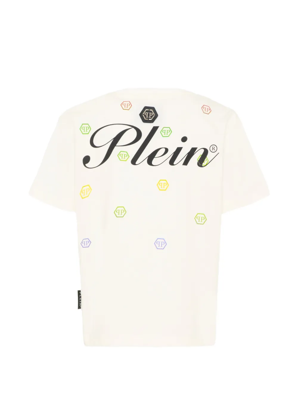 Philipp Plein Junior T-shirt met logoprint Wit