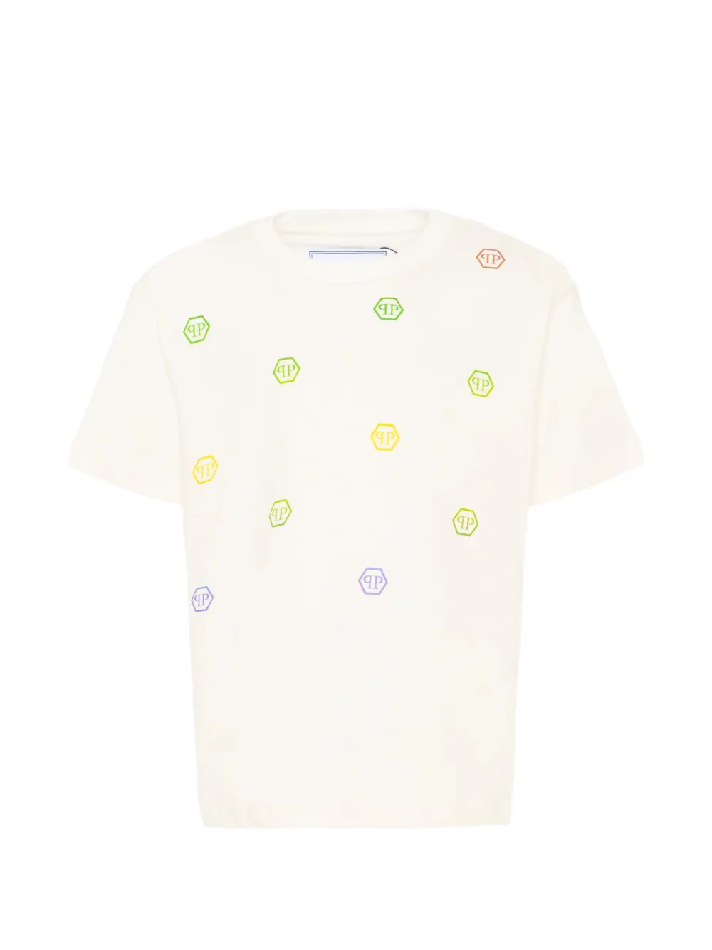 Philipp Plein Junior logo-print short-sleeve T-shirt - Bianco