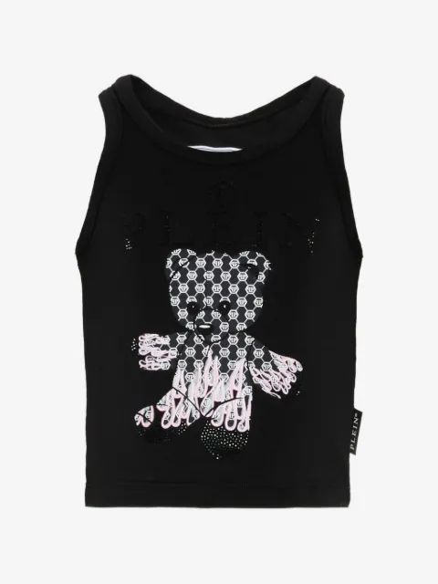 Philipp Plein Junior débardeur à imprimé graphique