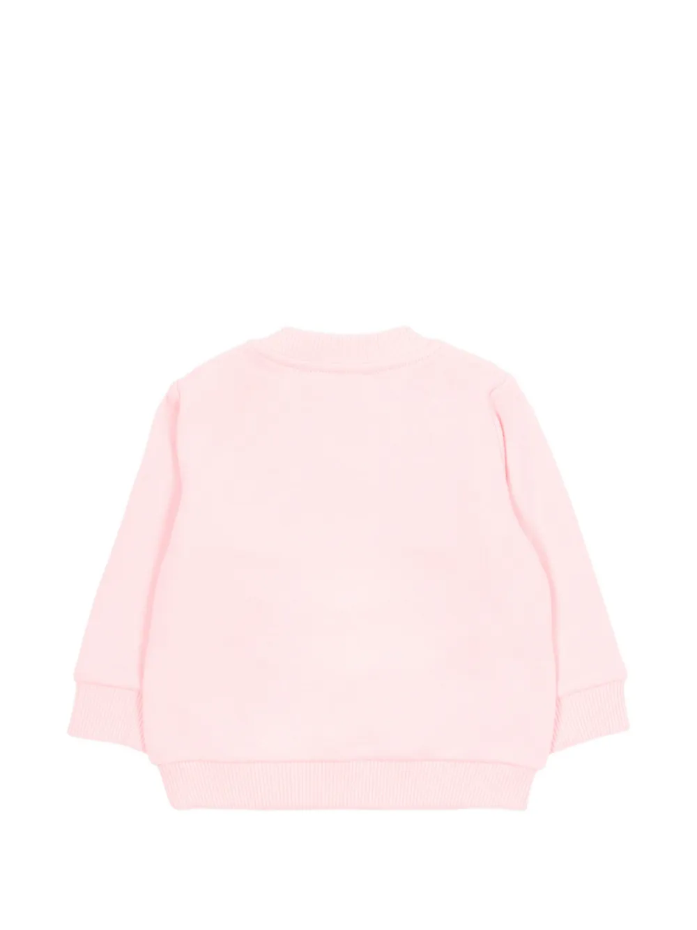 Moschino Kids Sweater met teddybeerdetail en logo Roze