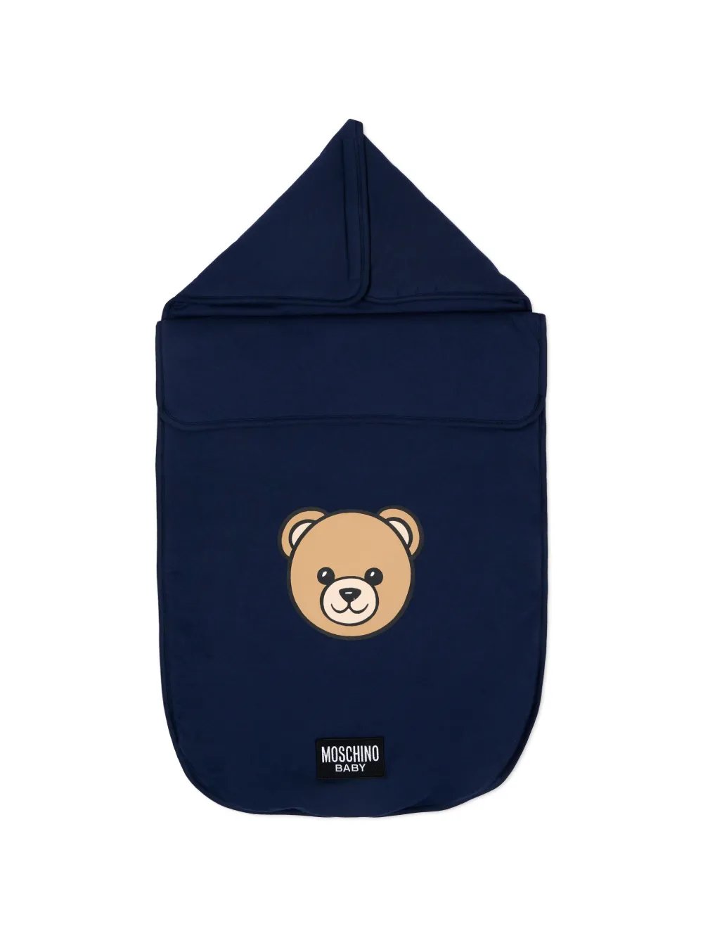 Moschino Kids teddy-print sleeping bag - Blu