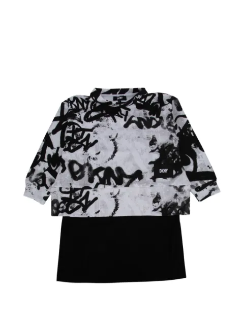 Dkny Kids Vestido de algodão