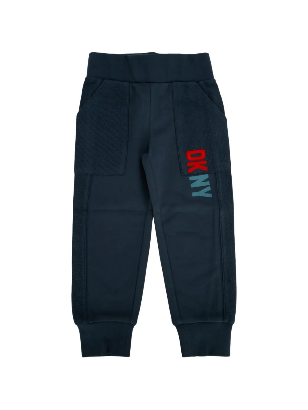 Dkny Kids cotton track pants - Blu
