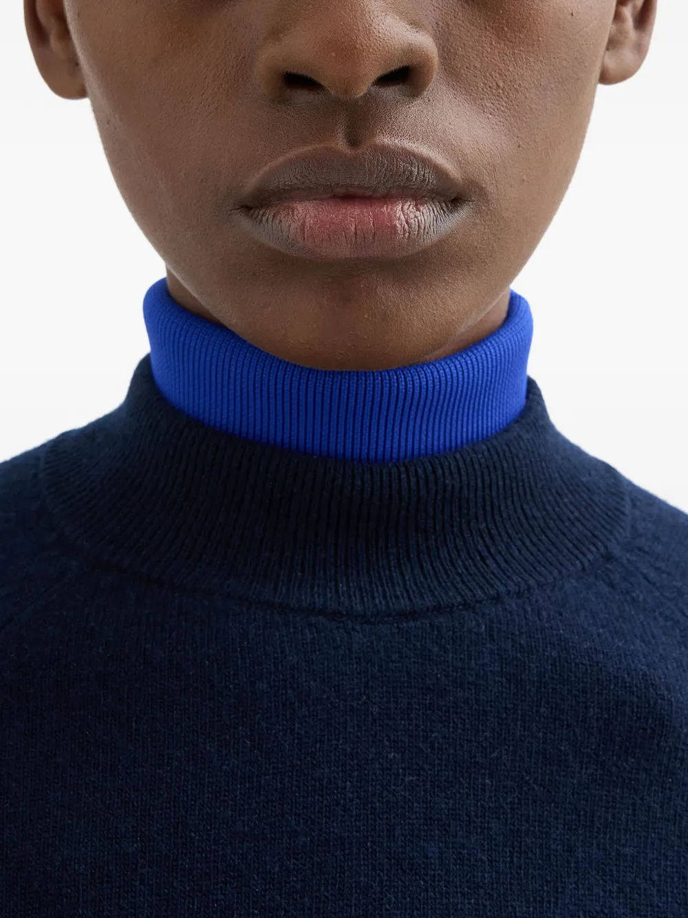  Jil Sander Camisa Con Cuello Alto - Azul 