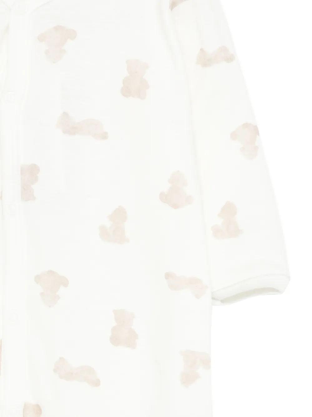  Petit Bateau Teddy-print Pajama - Neutrals 
