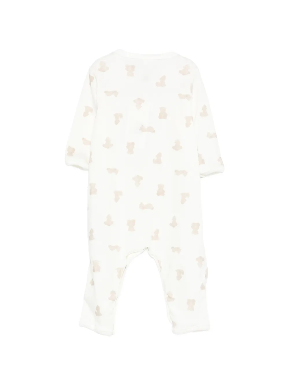  Petit Bateau Teddy-print Pajama - Neutrals 