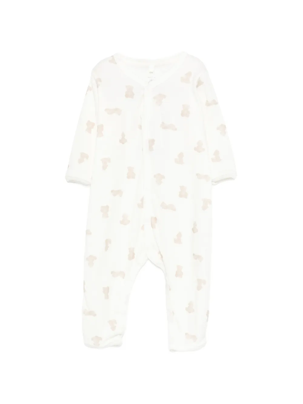 Petit Bateau teddy-print pajama - Toni neutri