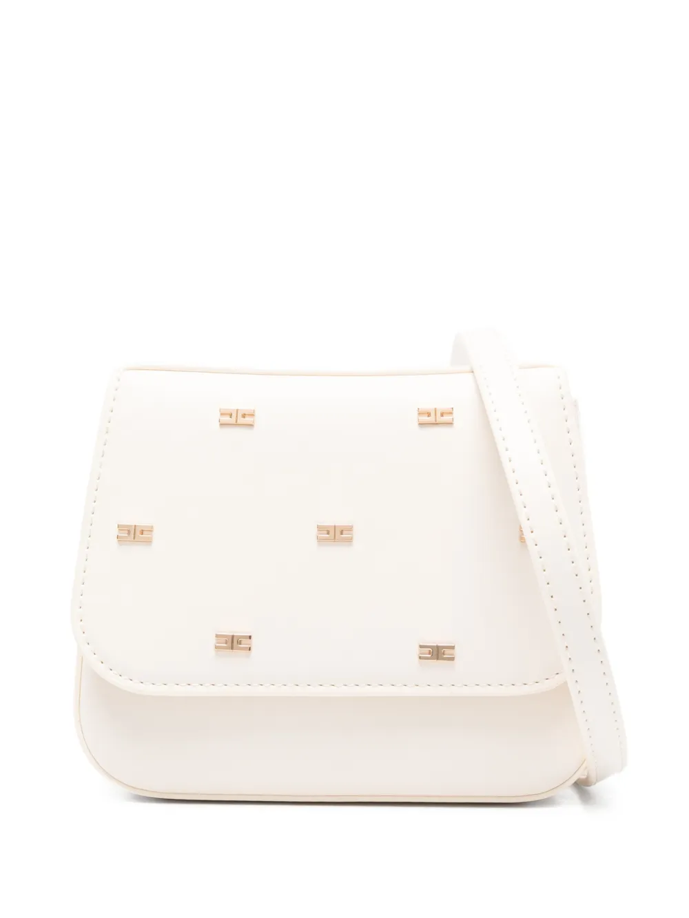 Elisabetta Franchi Kids Borsa a spalla con logo - Toni neutri