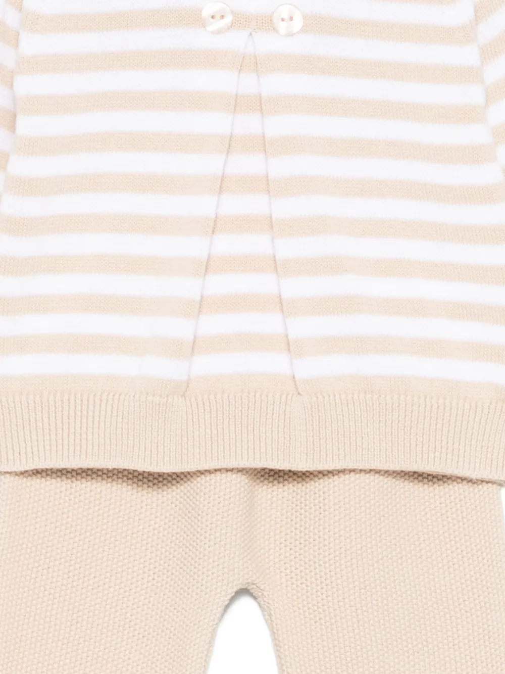  Nanan Stripped-pattern Trouser Set (set Of Two) - Neutrals 