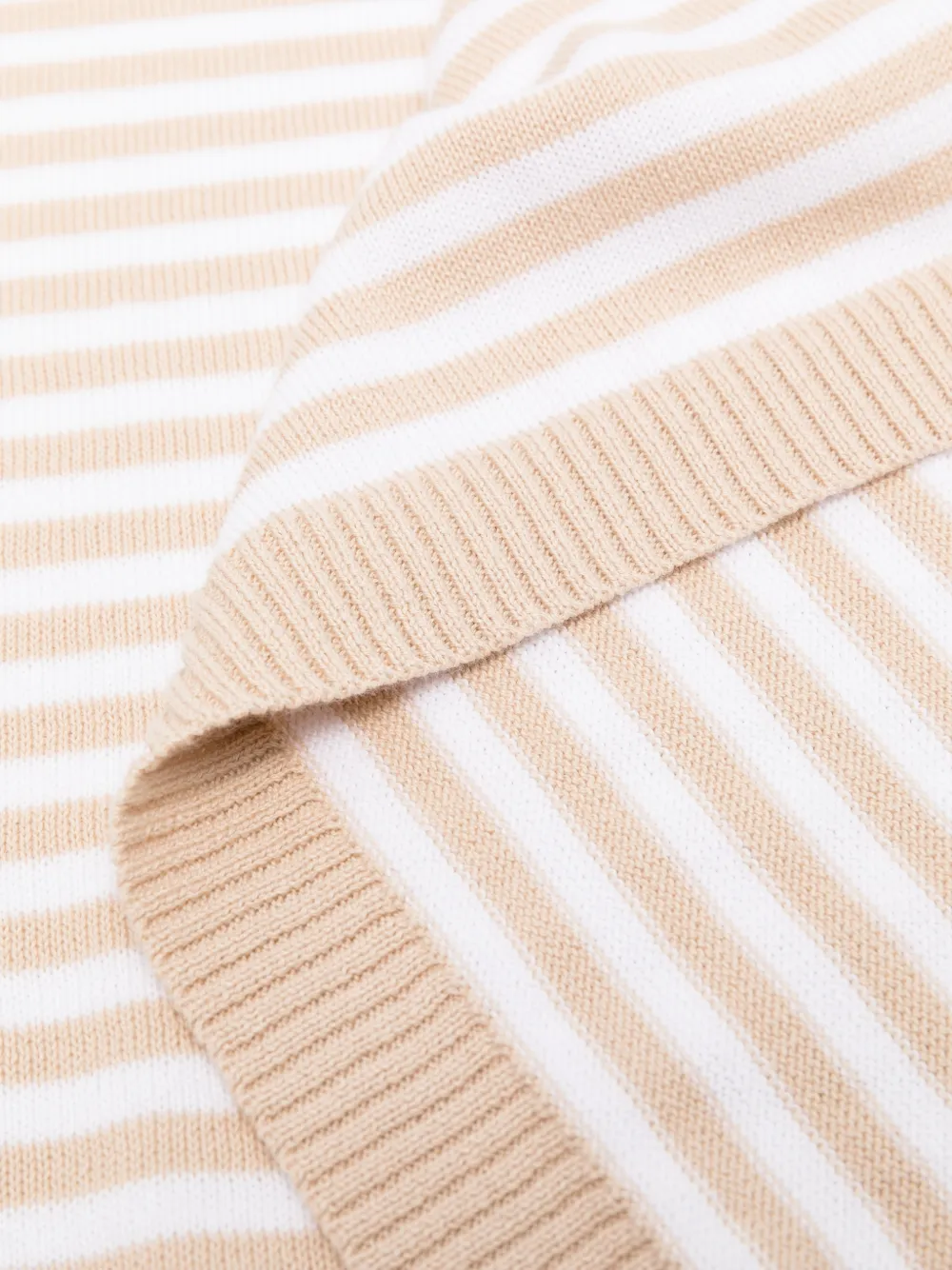  Nanan Striped Embroidered Scarf - Neutrals 