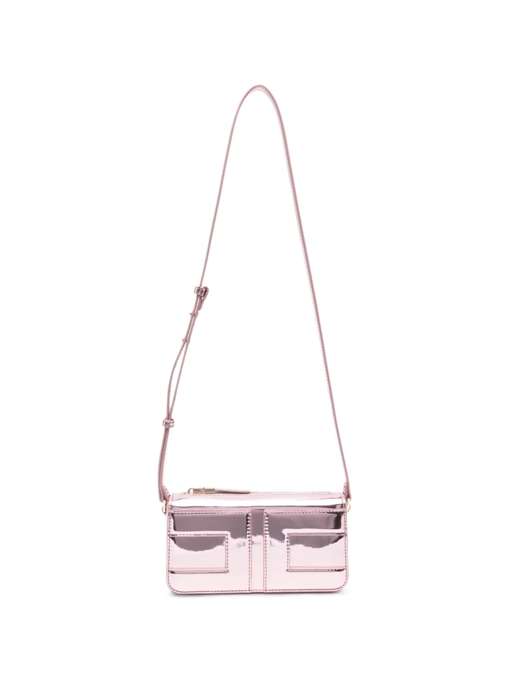 Elisabetta Franchi Kids Borsa a spalla con zip - Rosa