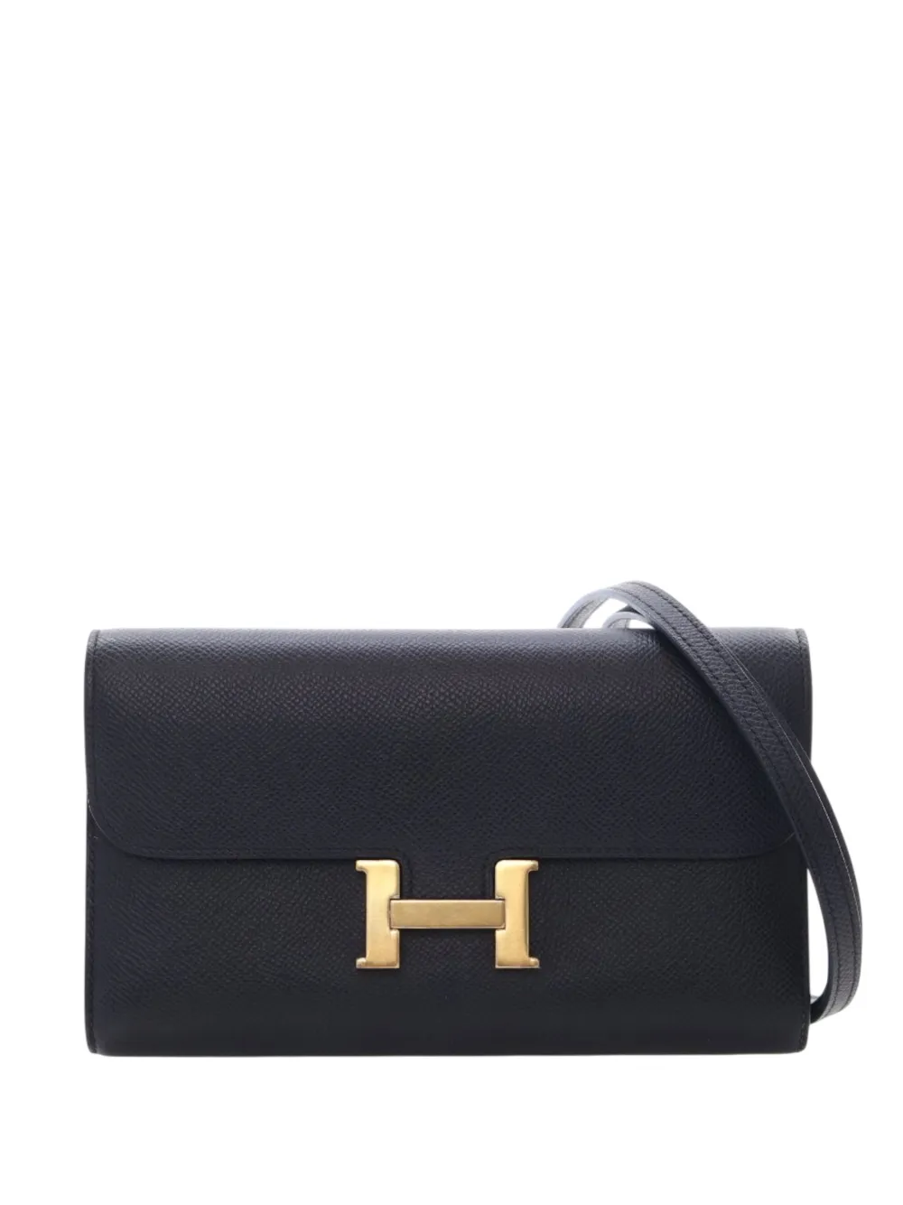 Hermès Pre-Owned 2020 Epsom Constance Long To Go Wallet crossbody bag - Nero