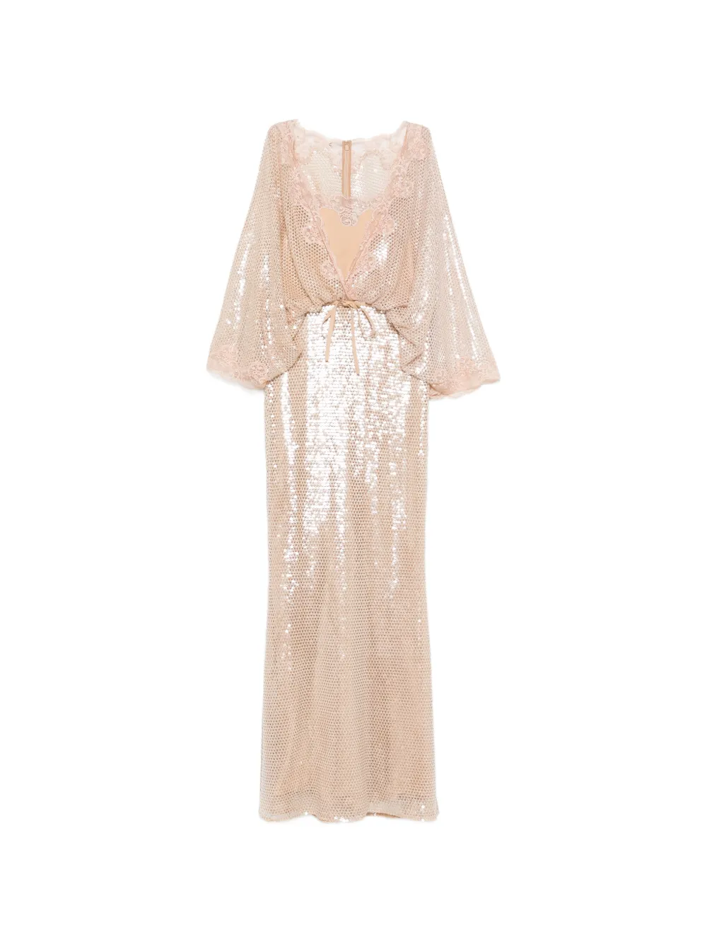 Elie Saab lace sequin maxi dress - Toni neutri