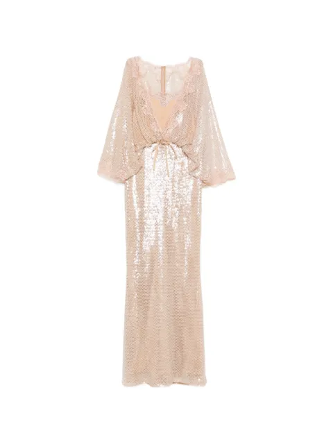 Elie Saab lace sequin maxi dress