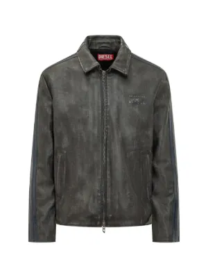 【美品】DIESEL L-KORN グレー　Lサイズ Diesel L-Korn-Wrd ジャケット | ブラック | FARFETCH JP