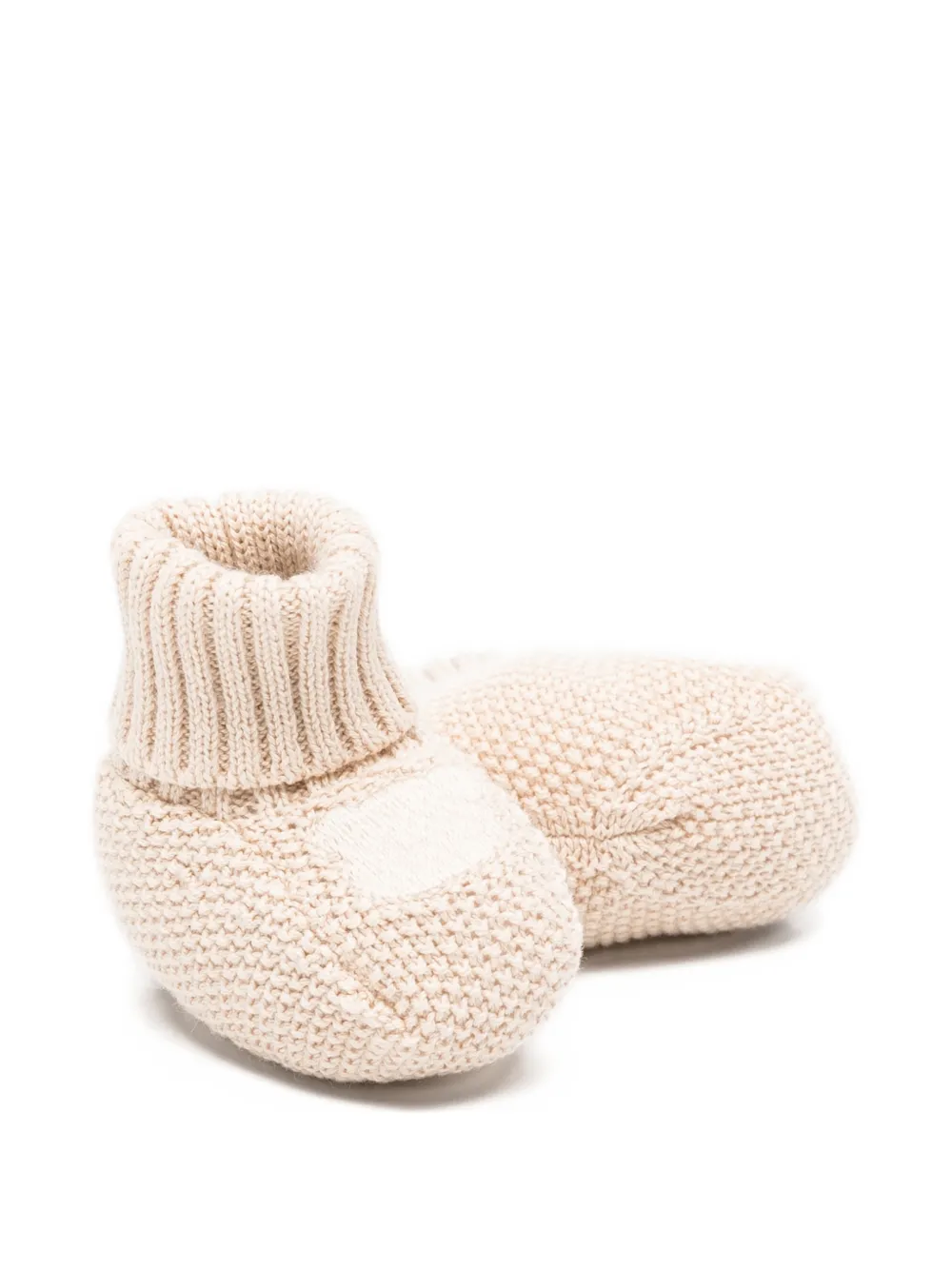NANAN Geribbelde babyschoentjes Beige