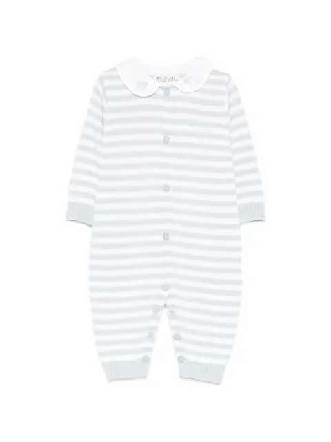 NANAN striped-pattern romper