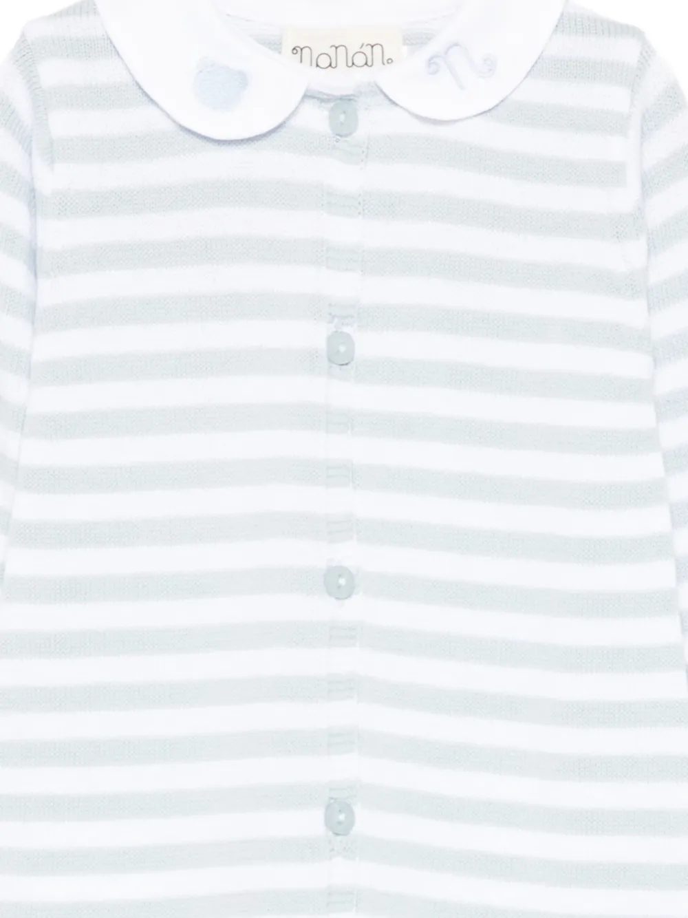  Nanan Striped-pattern Romper - Blue 