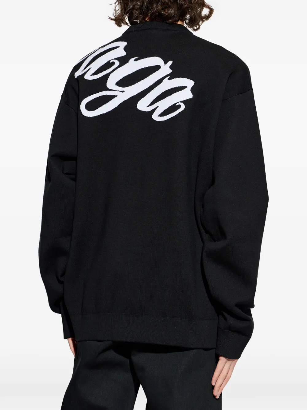 Balenciaga Trui met logo-intarsia Zwart
