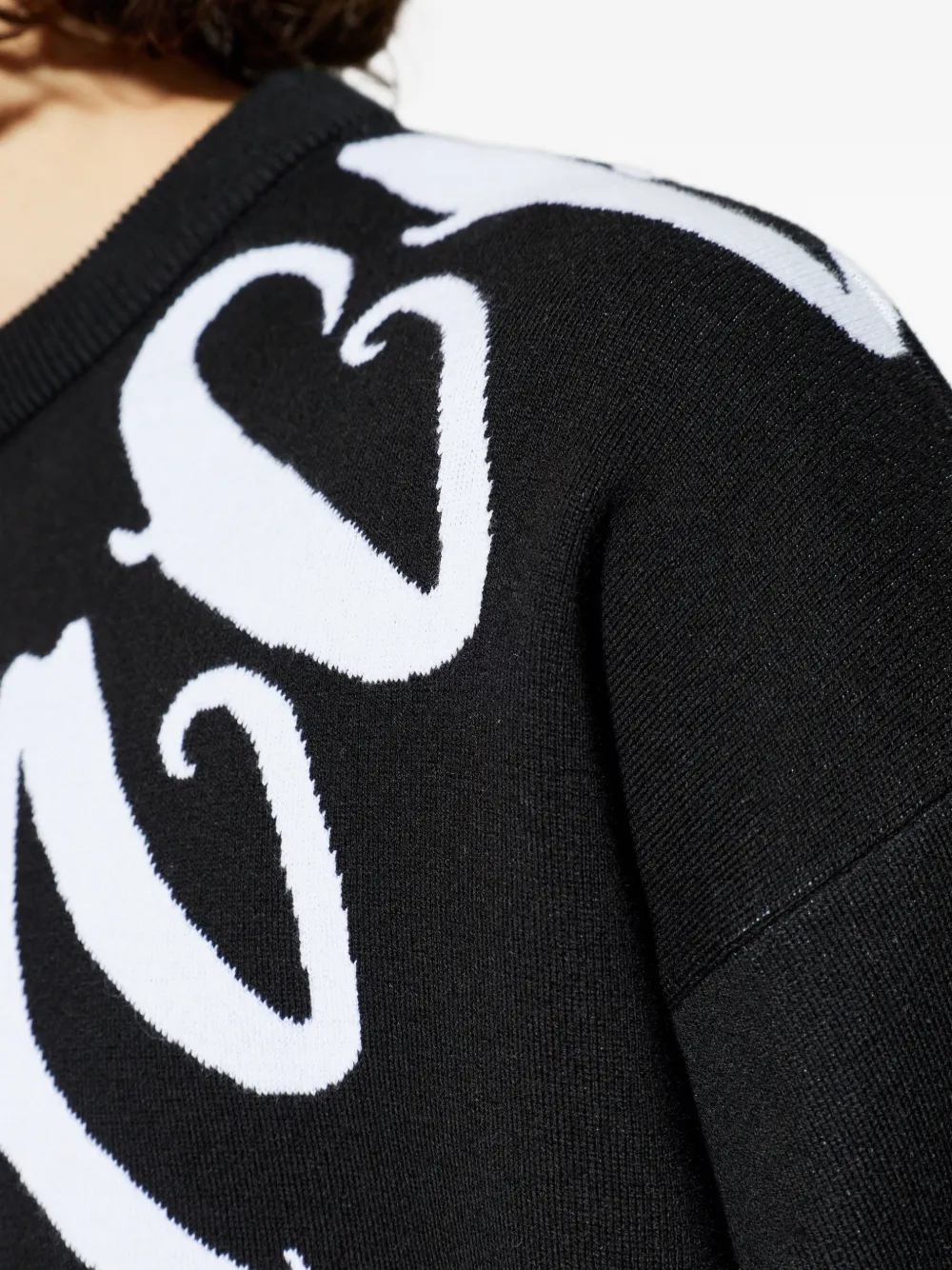 Balenciaga Trui met logo-intarsia Zwart