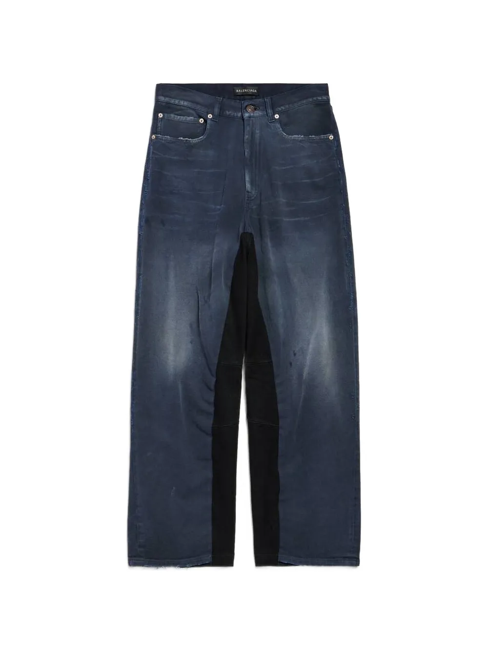 Balenciaga distressed-effect raw-cut jeans - Blu