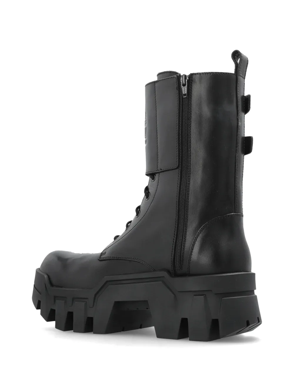 Balenciaga Bulldozer veterlaarzen met gesp Zwart