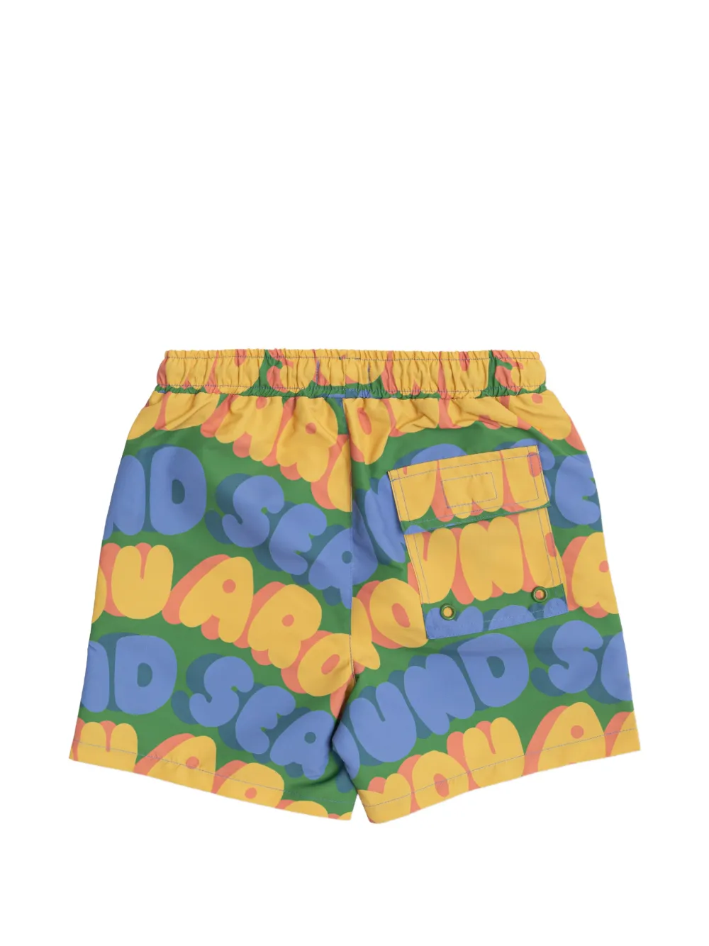  Stella Mccartney Kids Pattern Pocket Swim Shorts - Green 