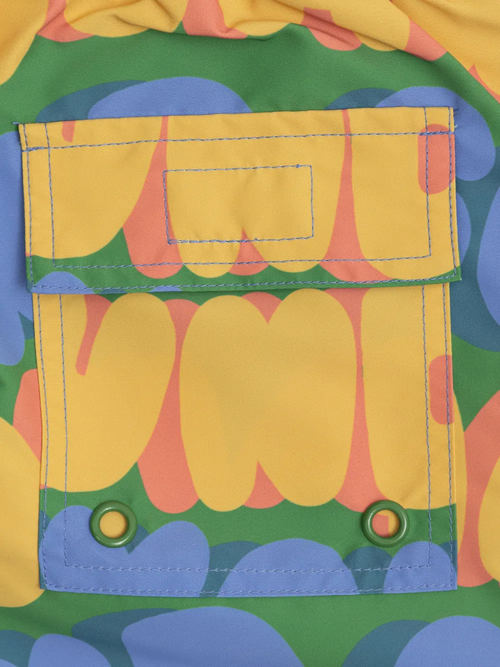 Stella McCartney Kids Zwembroek met logoprint Groen