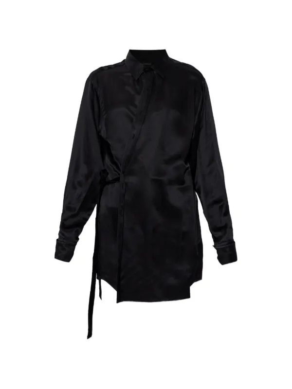 Balenciaga Wrap Dress in Black