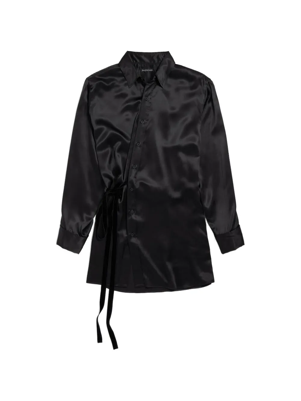 Balenciaga Abito corto satinato - Nero