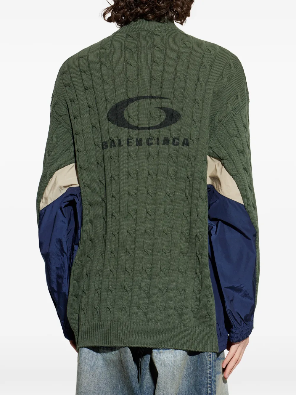 Balenciaga Hybrid vest Groen