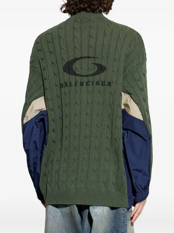 Balenciaga Hybrid カーディガン | グリーン | FARFETCH JP