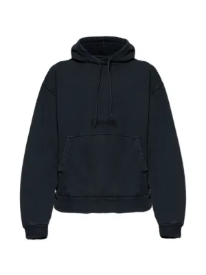Balenciaga Tape Ripped logo-detail Hoodie | Black | FARFETCH