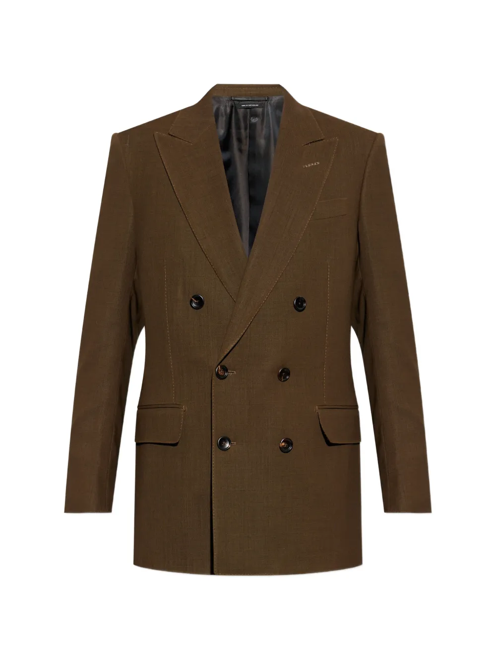 TOM FORD double-breasted blazer - Marrone