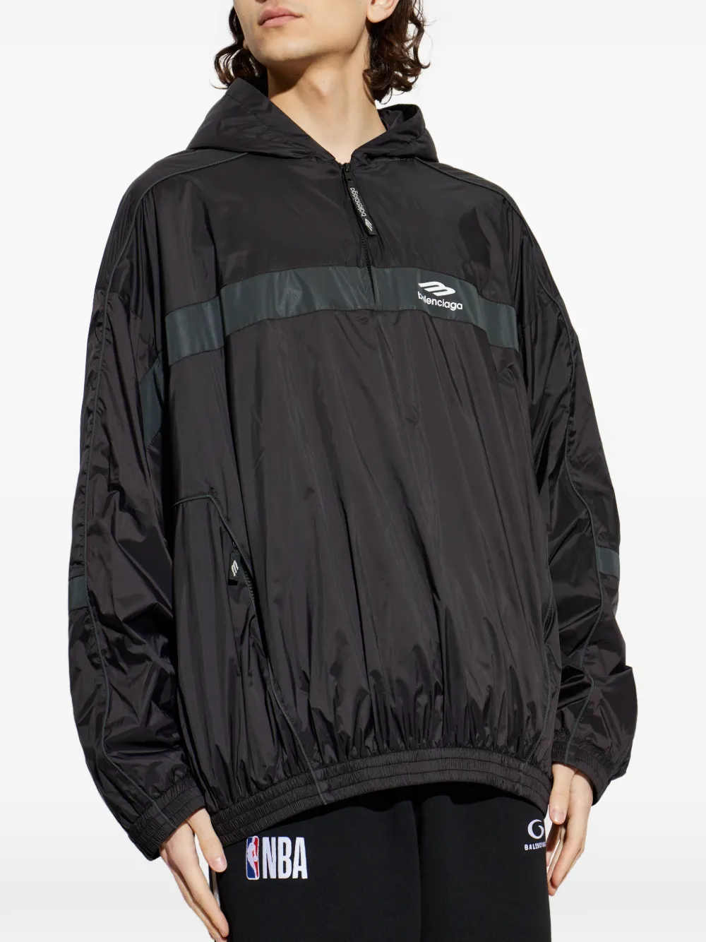 Balenciaga Lichtgewicht jack Zwart